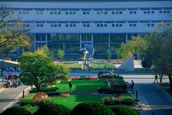 Engineering Mall on a sunny day